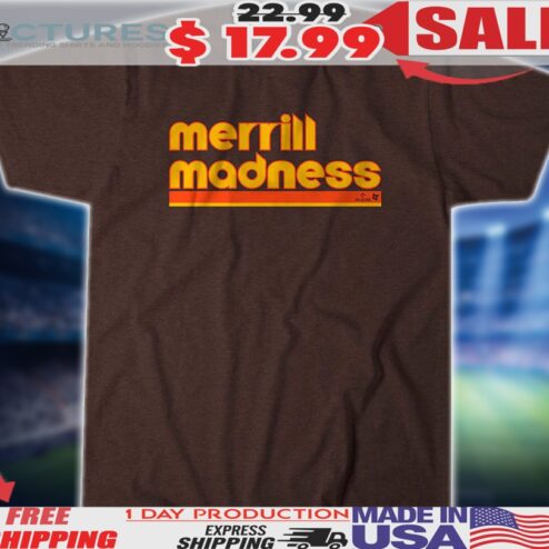 Jackson Merrill San Diego Padres Merrill Madness  MLB Retro Text Shirt