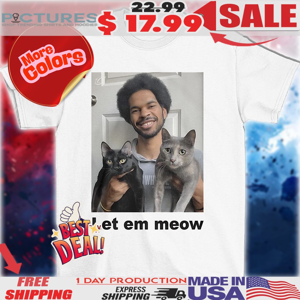 Jarrett Allen cats photo let em meow shirt
