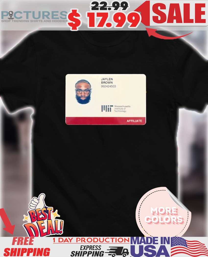 Jaylen Brown Massachusetts Institute of Technology Card shirt