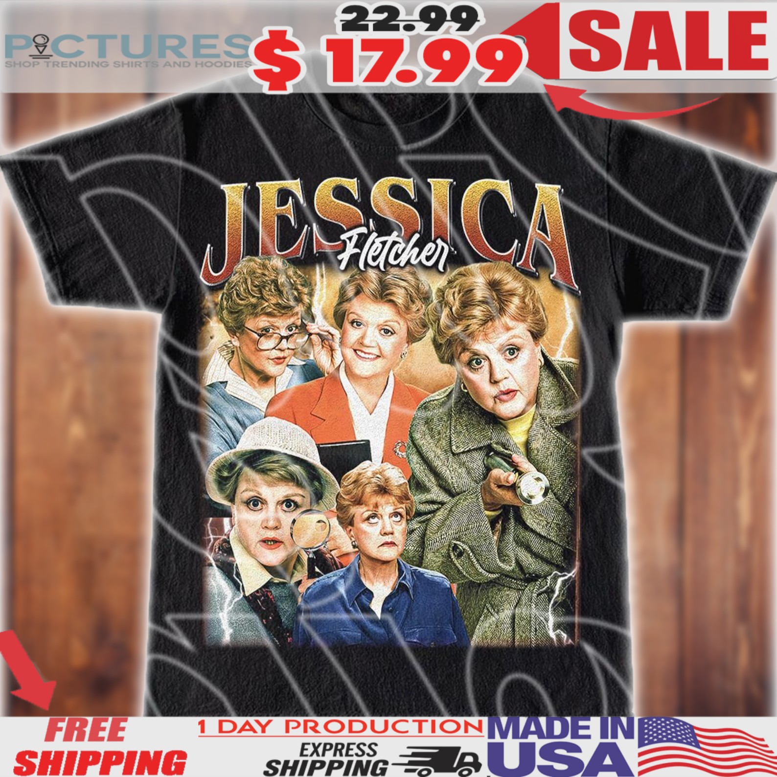 Jessica Fletcher Vintage Bootleg Style Shirt