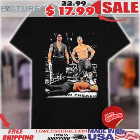 John Cena Heel Turn And The Rock WWE Signature Shirt