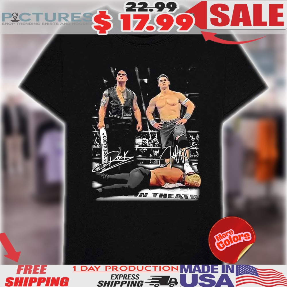 John Cena Heel Turn And The Rock WWE Signature Shirt