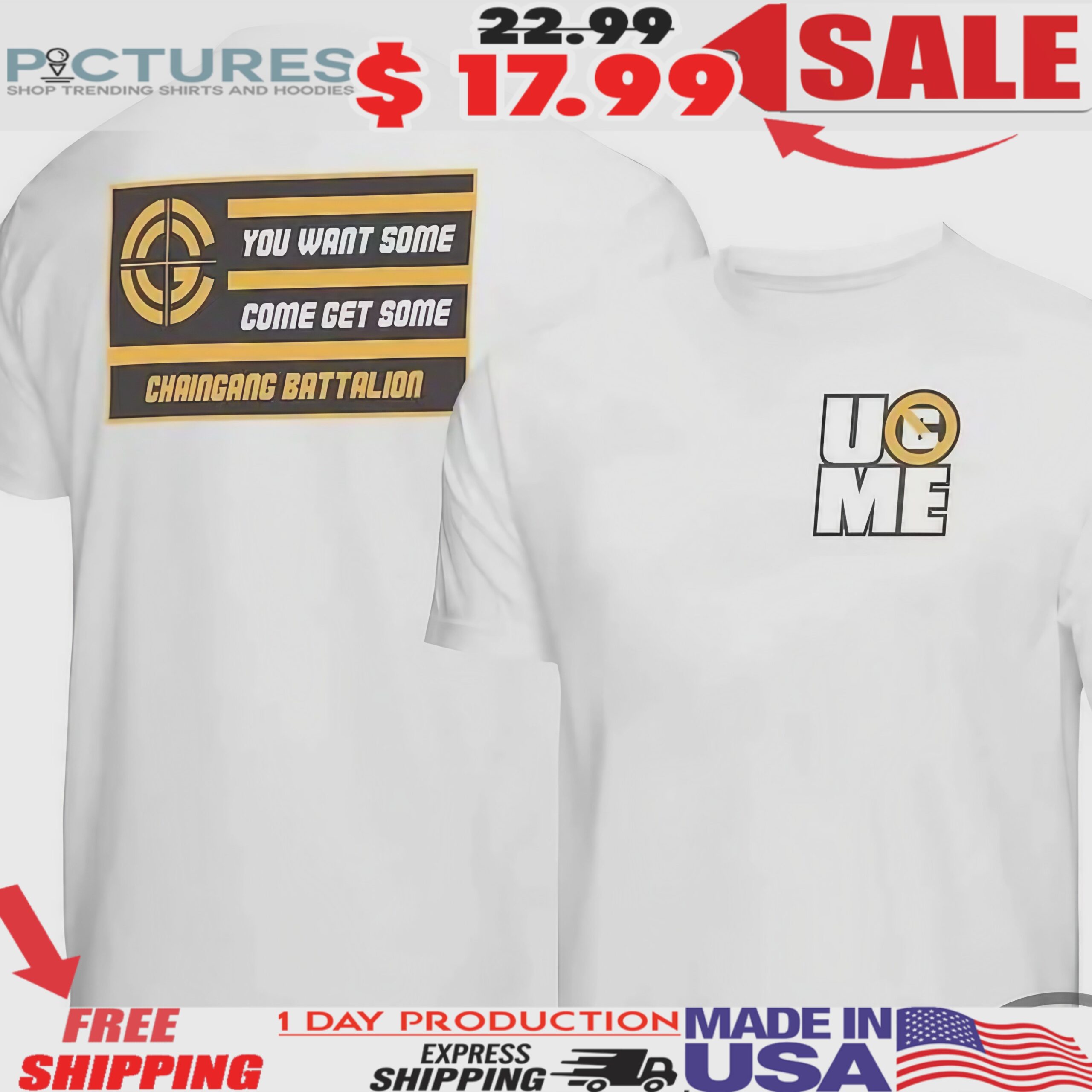 John Cena You Want Some Come Get Some ChainGang Battalion WWE Shirt John Cena You Want Some Come Get Some ChainGang Battalion WWE Shirt