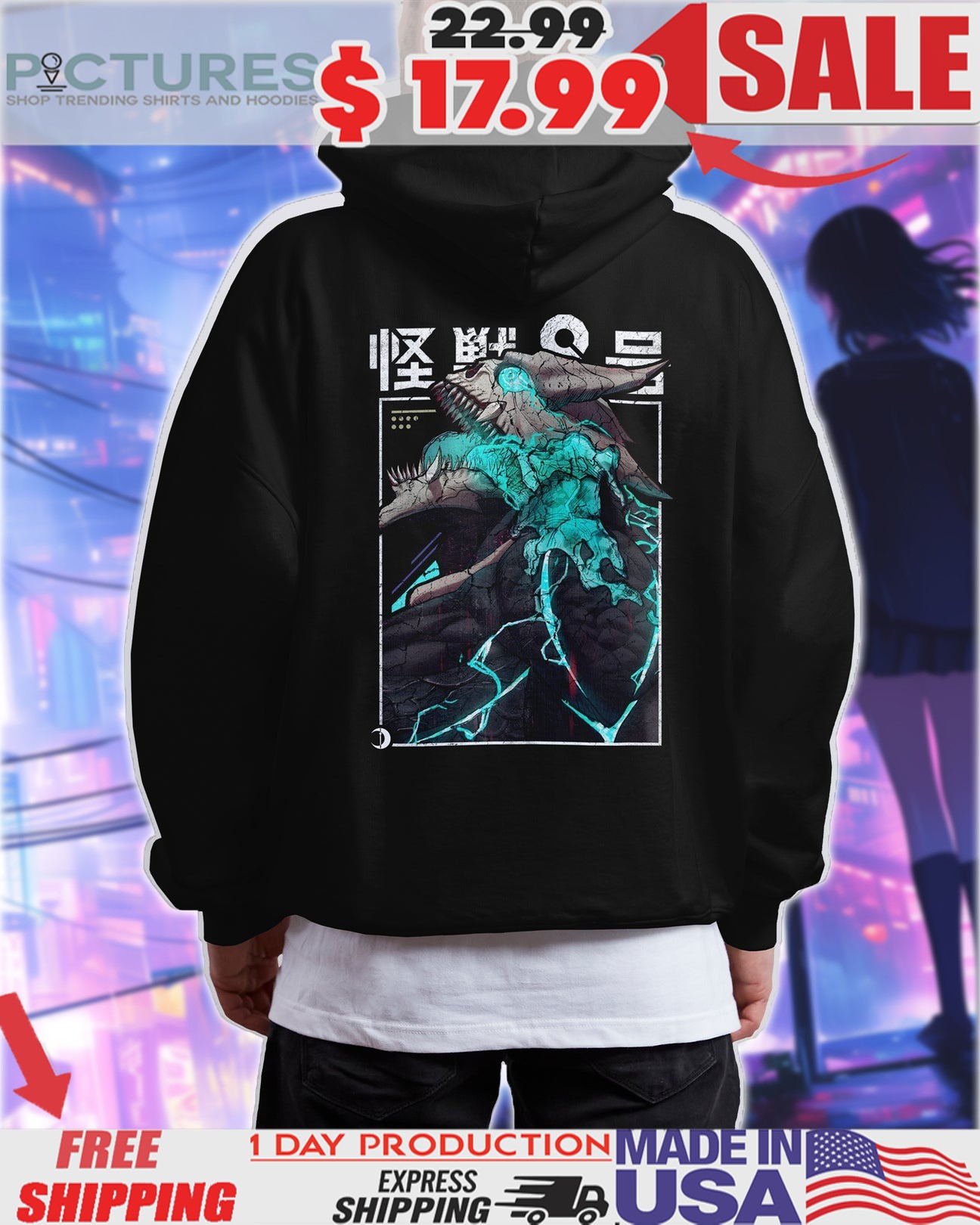 Kaiju No.8 Monster Dark Anime Shirt