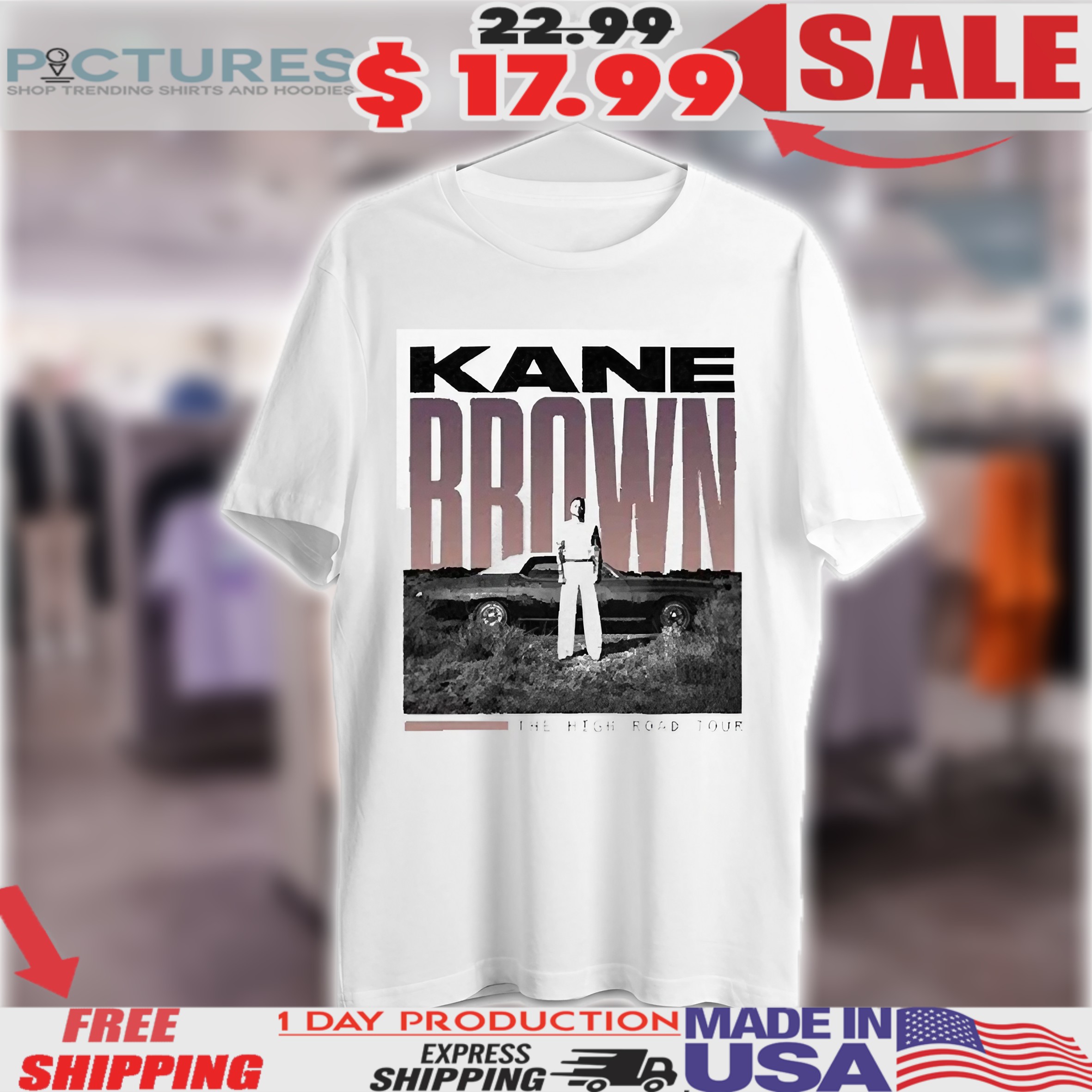 Kane Brown The High Road Tour 2025 Vintage Shirt