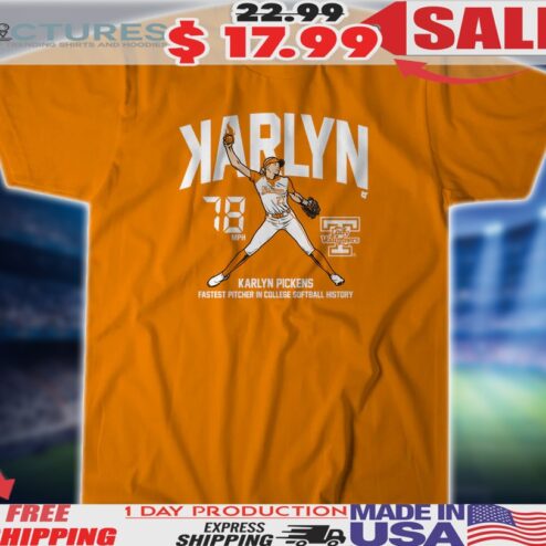 Karlyn Pickens Tennessee Lady Volunteers Softball Backwards K Shirt