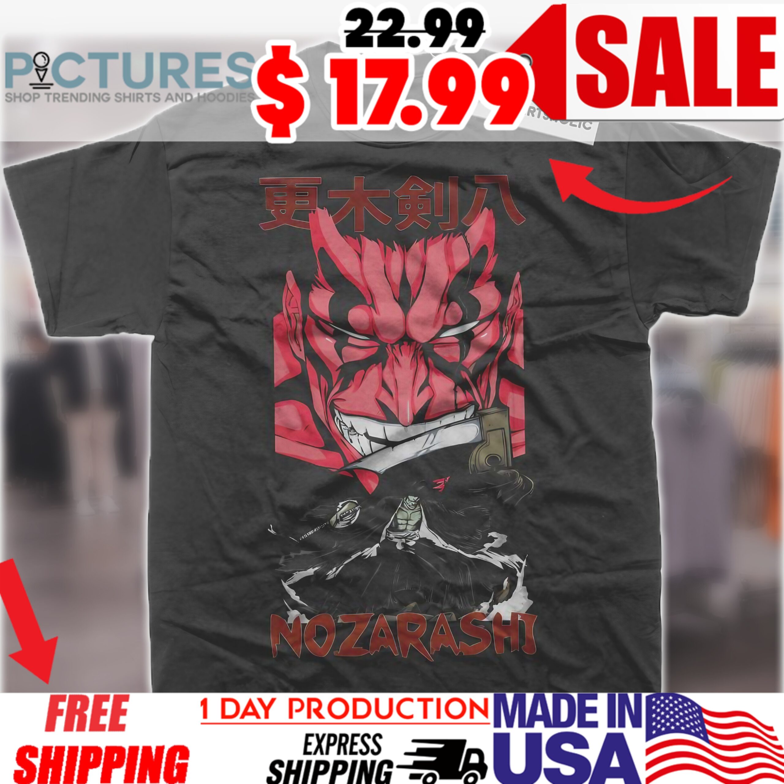 Kenpachi Zaraki Demon Face Bleach Anime Graphic Shirt Kenpachi Zaraki Demon Face Bleach Anime Graphic Shirt