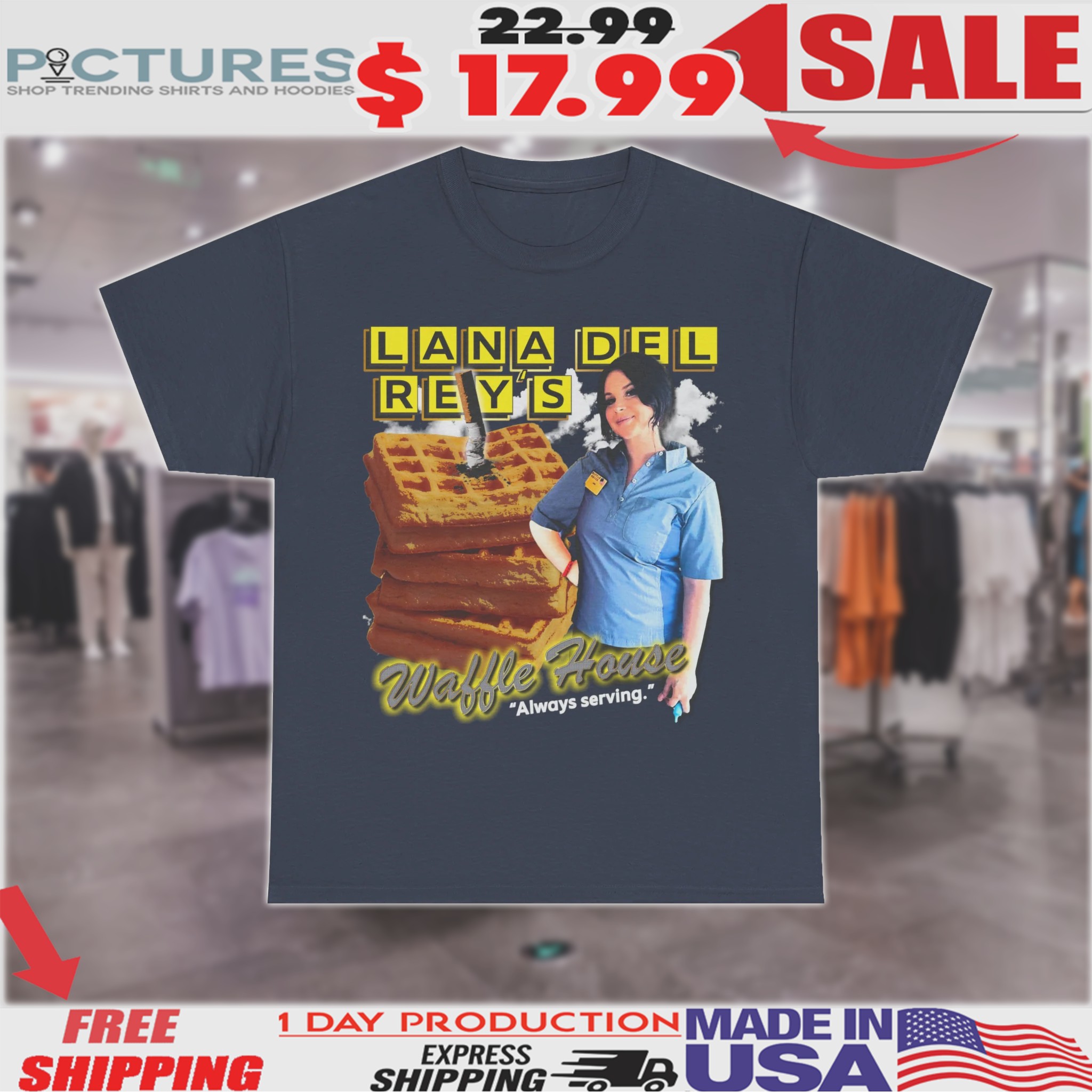 Lana Del Rey's Waffle House Always Serving Shirt