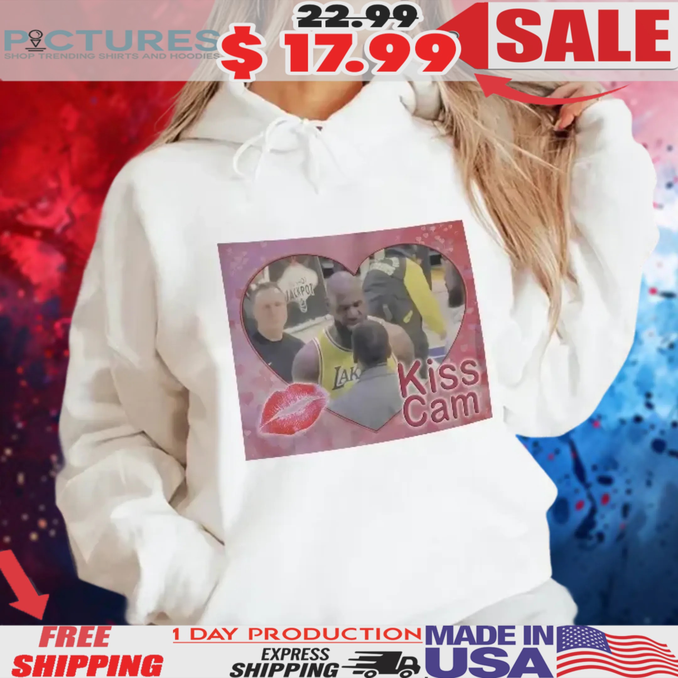 Lebron James Stephen A Smith Kiss Cam Shirt