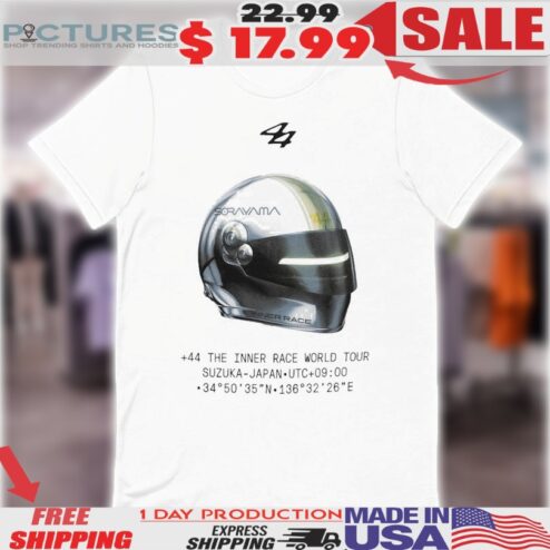 Lewis Hamilton Hajime Sorayama +44 Casque The Inner Race World Tour Suzuka Japan Helmet Shirt