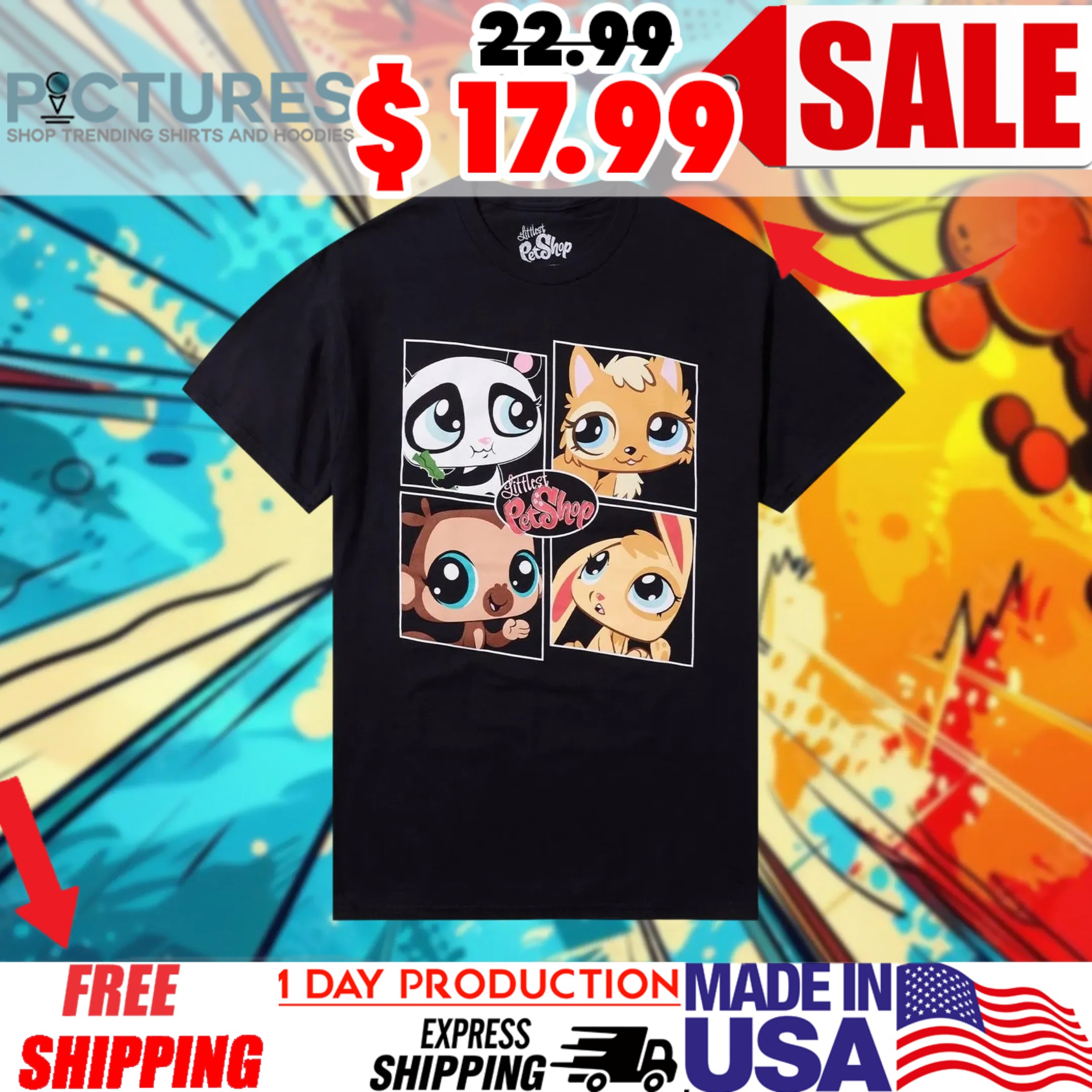 Littlest Pet Shop Grid Cute Shirt