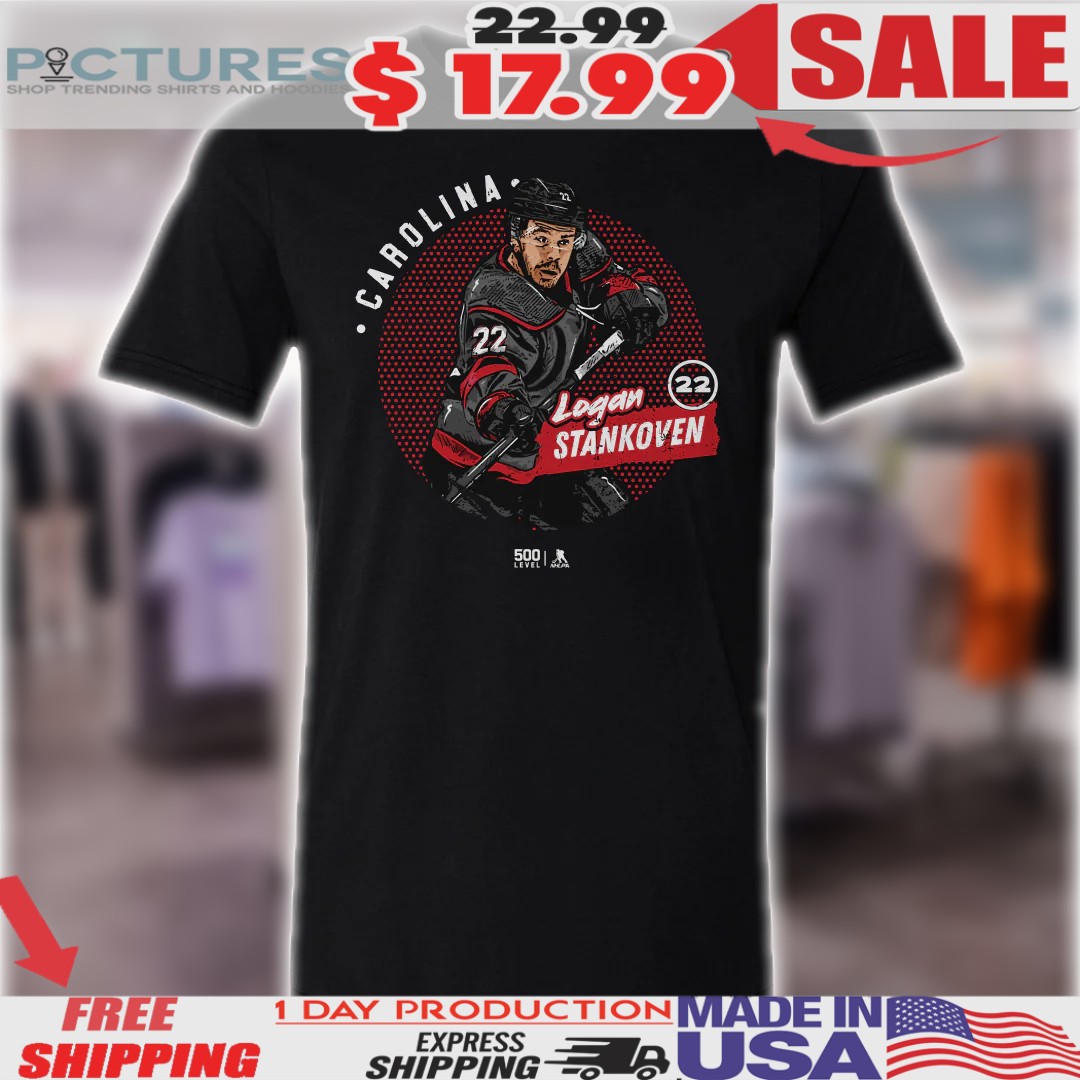 Logan Stankoven Carolina Hurricanes Dots Shirt