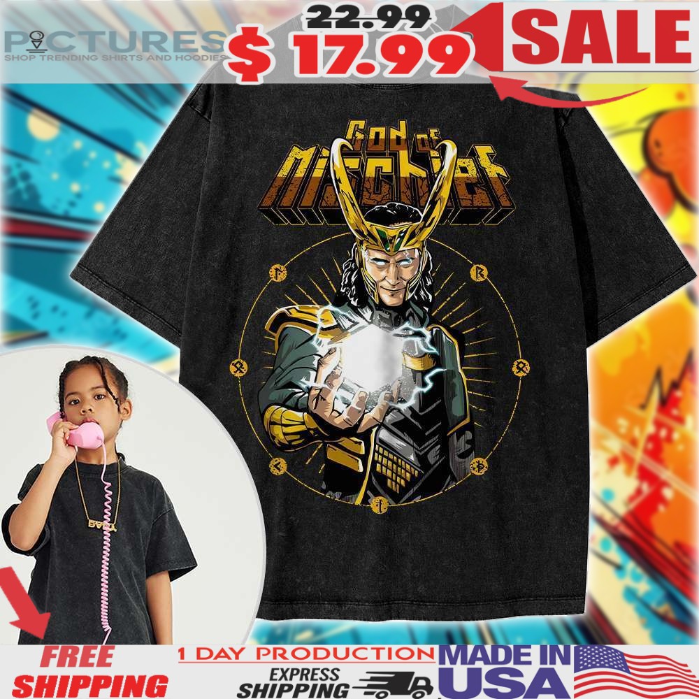 Loki God Of Mischief Marvel Comics For Kids Vintage Shirt
