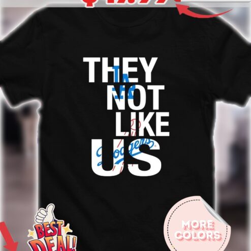 Los Angeles Dodgers they not like us logo shirt