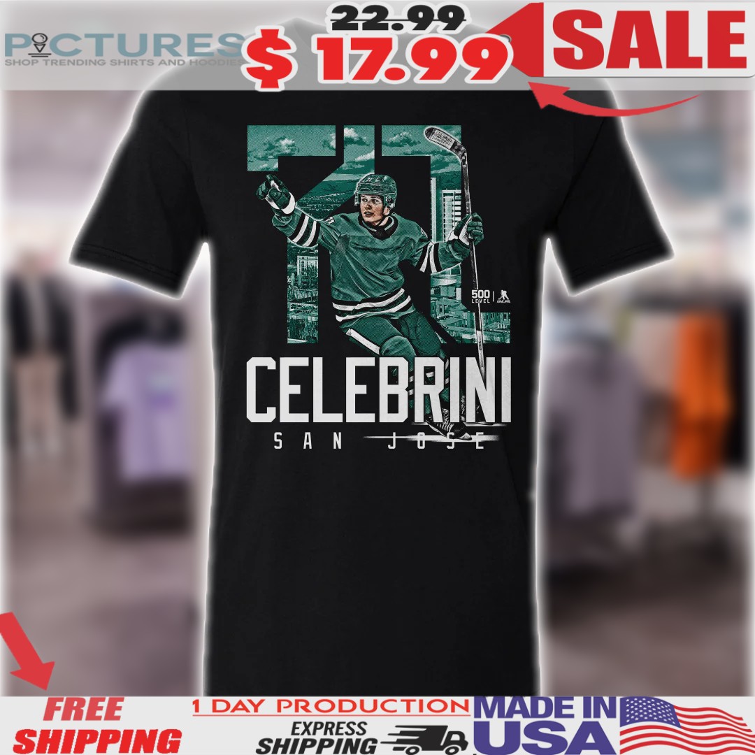 Macklin Celebrini San Jose 71 Landmark NHL Shirt
