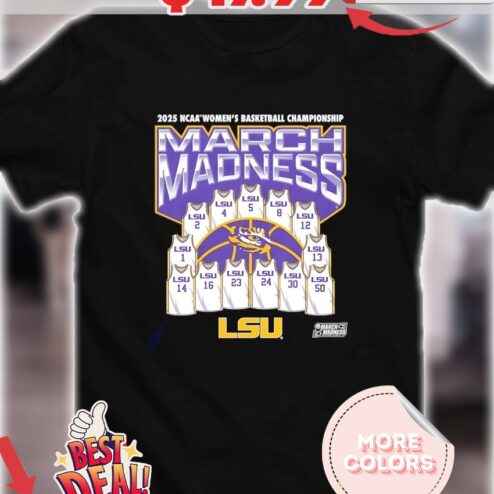 March Madness LSU Tigers 2025 NCAA Women’s Basketball Championship Mascot shirt