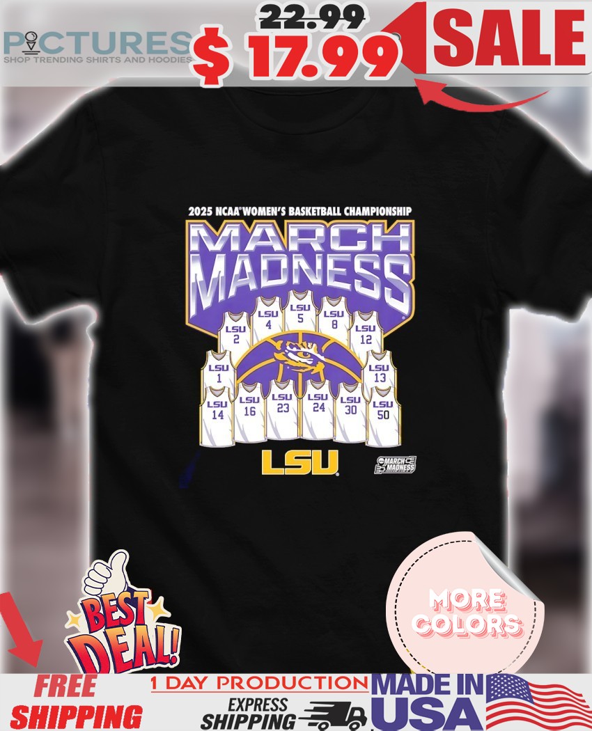 March Madness LSU Tigers 2025 NCAA Women’s Basketball Championship Mascot shirt