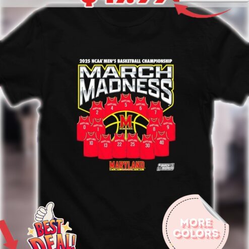 March Madness Maryland Terrapins 2025 NCAA Men’s Basketball Championship jerseys shirt