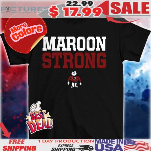Maroon strong logo shirt