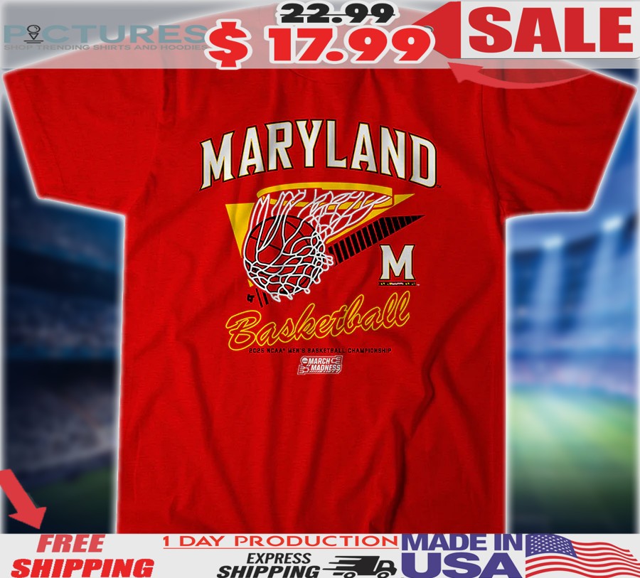 Maryland Terrapins Basketball 2025 March Madness Basketball Shirt