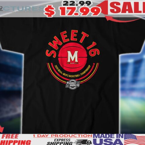 Maryland Terrapins Basketball Sweet 16 2025 NCAA Men's Basketball Championship Shirt