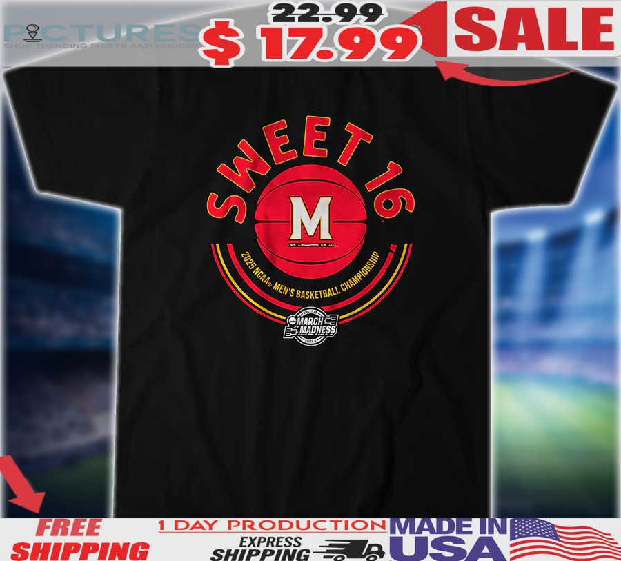 Maryland Terrapins Basketball Sweet 16 2025 NCAA Men's Basketball Championship Shirt