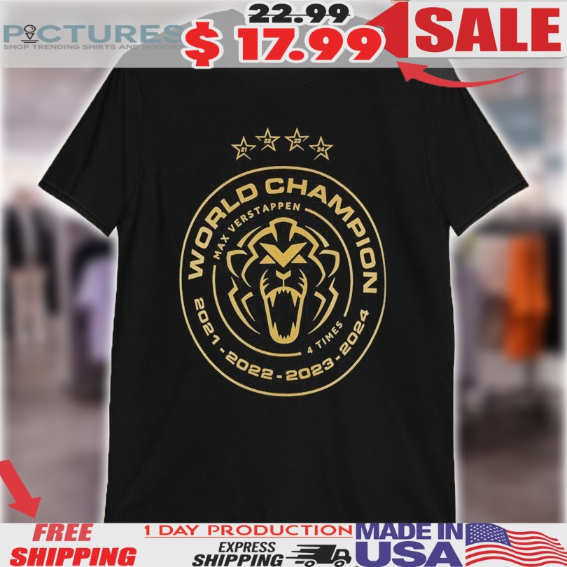 Max Verstappen 4 Time World Champion 2024 Star Shirt Max Verstappen 4 Time World Champion 2024 Star Shirt