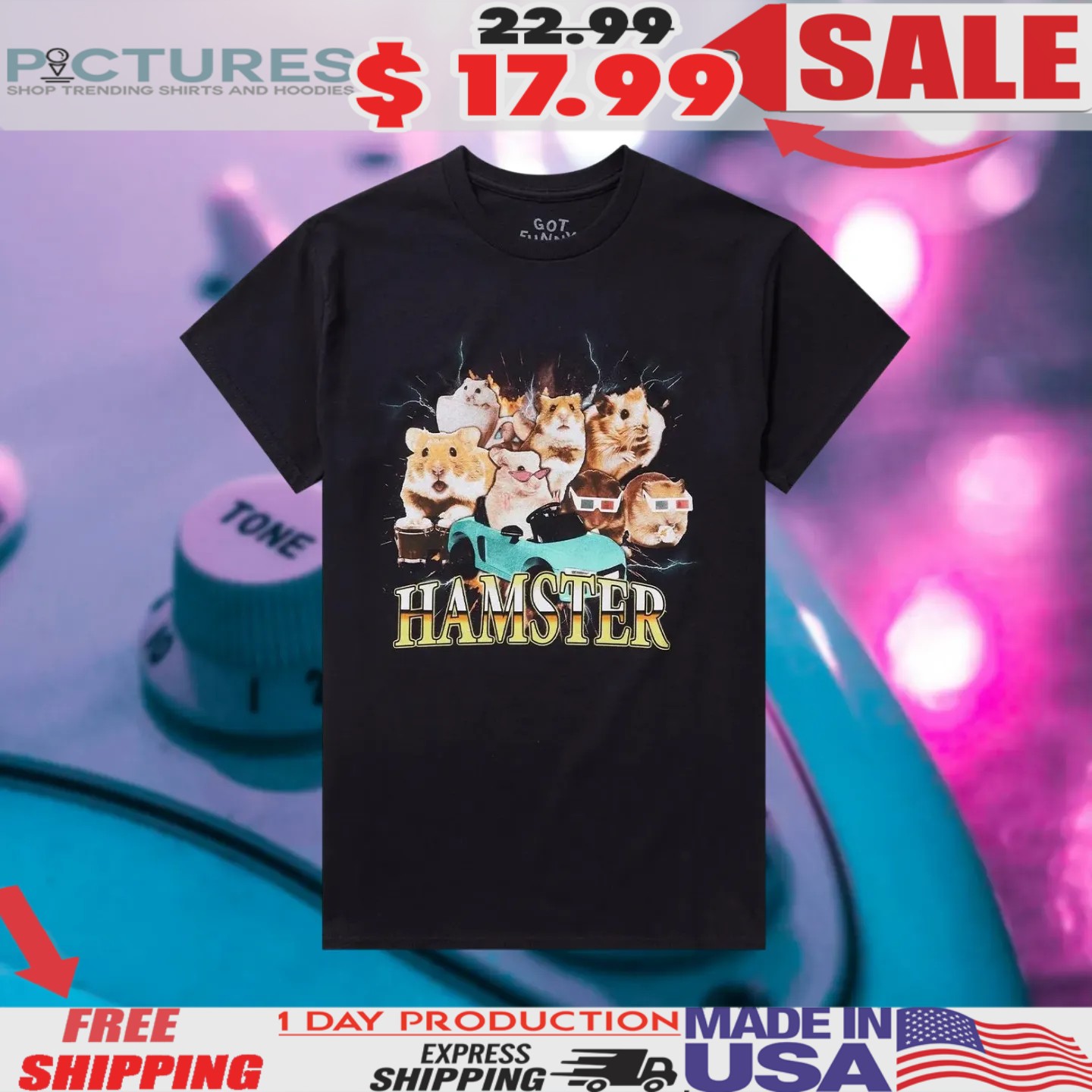 Meme Hamsters Vintage Bootleg Style Shirt