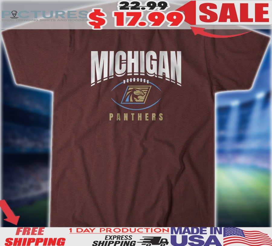 Michigan Panthers Football Outline 2025 Shirt