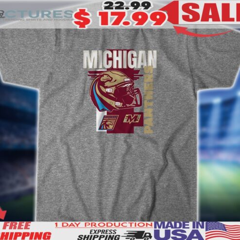 Michigan Panthers Helmet Frame 2025 Shirt