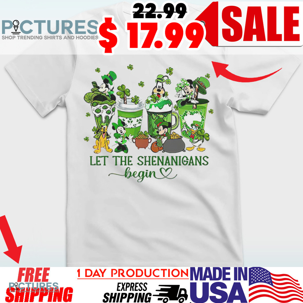 Mickey and Friends Let The Shenanigans Begin St Patrick’s Day Shirt