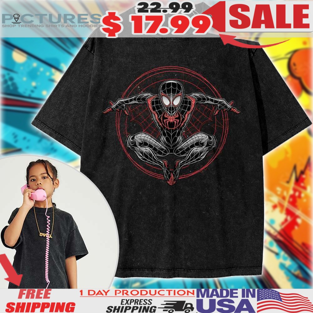 Miles Morales Spider-Man Marvel Comics For Kids Vintage Shirt