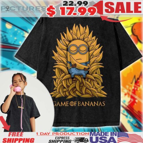 Minions Game Of Banana Game Of Throne Parody Animated For Kids Shirt