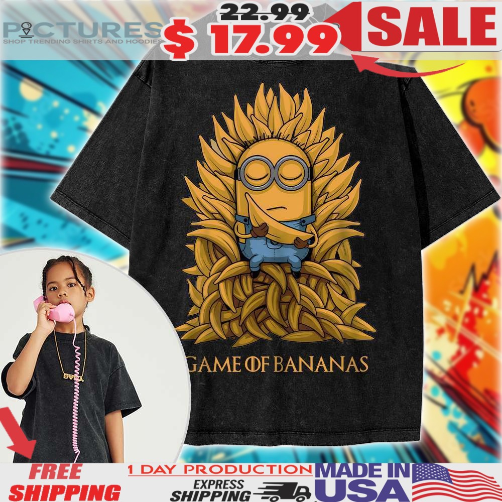 Minions Game Of Banana Game Of Throne Parody Animated For Kids Shirt