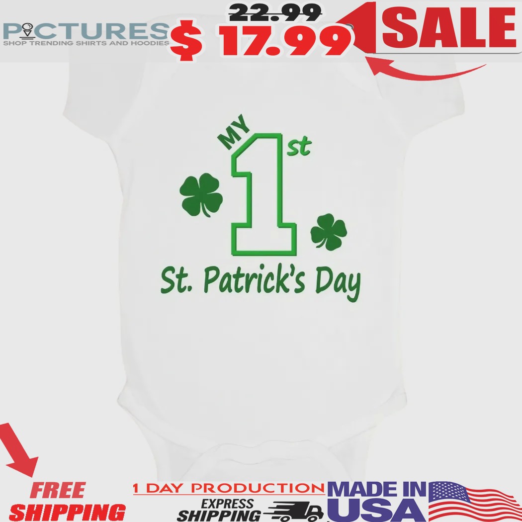 My First St. Patrick's Day Shamrock Baby Shirt