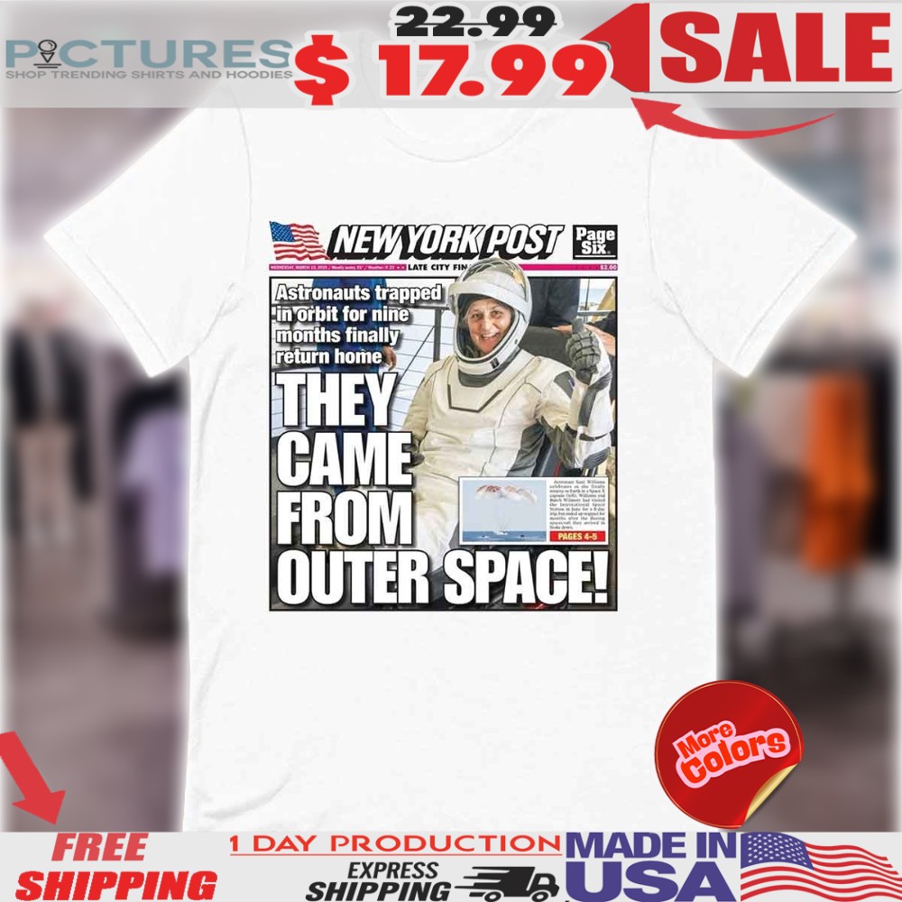 New York Post Astronauts Trapped They Come From Outer Space Poster Shirt