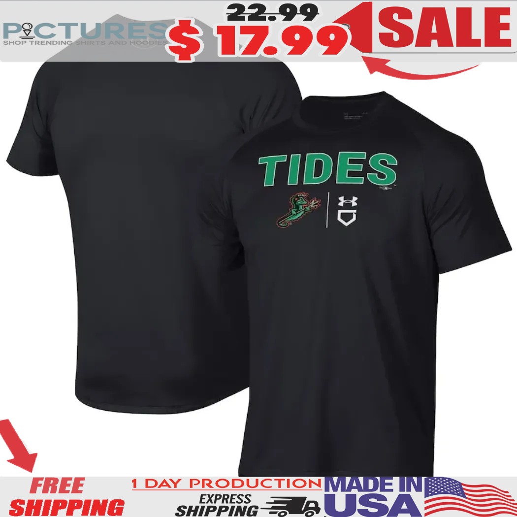 Norfolk Tides Under Armour Tech Fighting Seahorse Shirt
