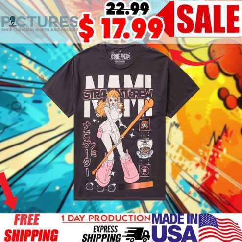 One Piece Nami Egghead Island Anime Shirt