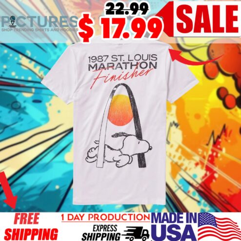 Peanuts 1987 St Louis Marathon Finisher Vintage Shirt