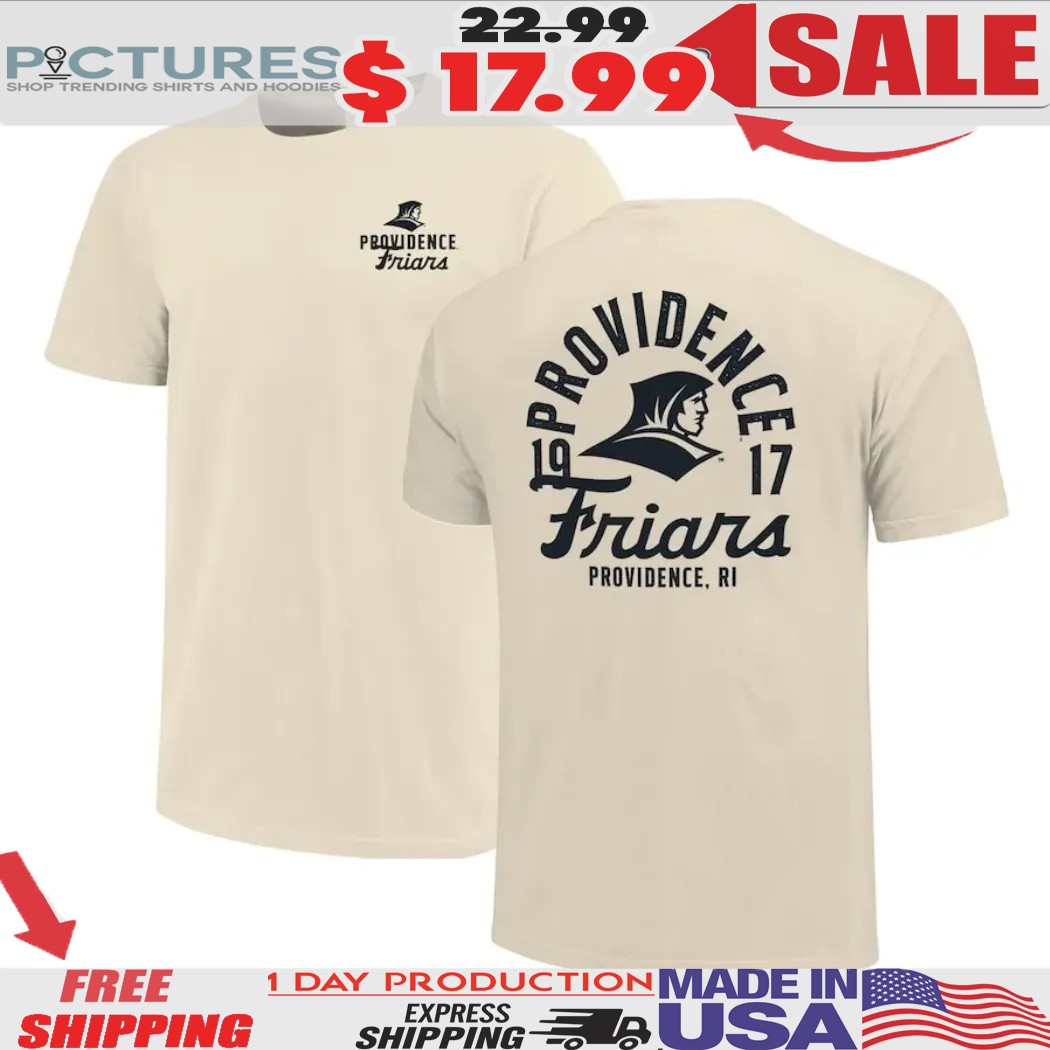 Providence Friars RI 19 17 Mascot Overlay Vintage Shirt Providence Friars RI 19 17 Mascot Overlay Vintage Shirt