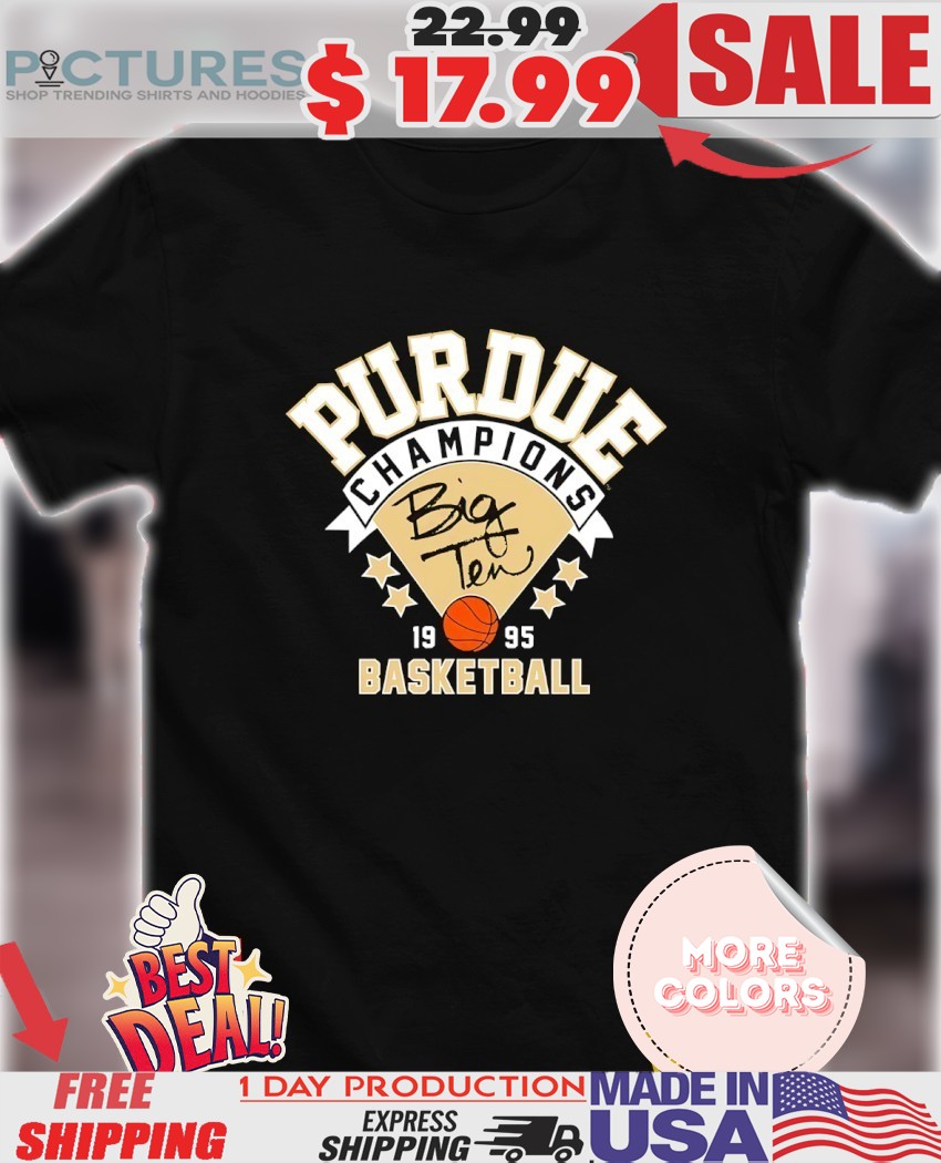 Purdue Boilermakers 1995 Big Ten Champions Basketball Sport Fan Shirt