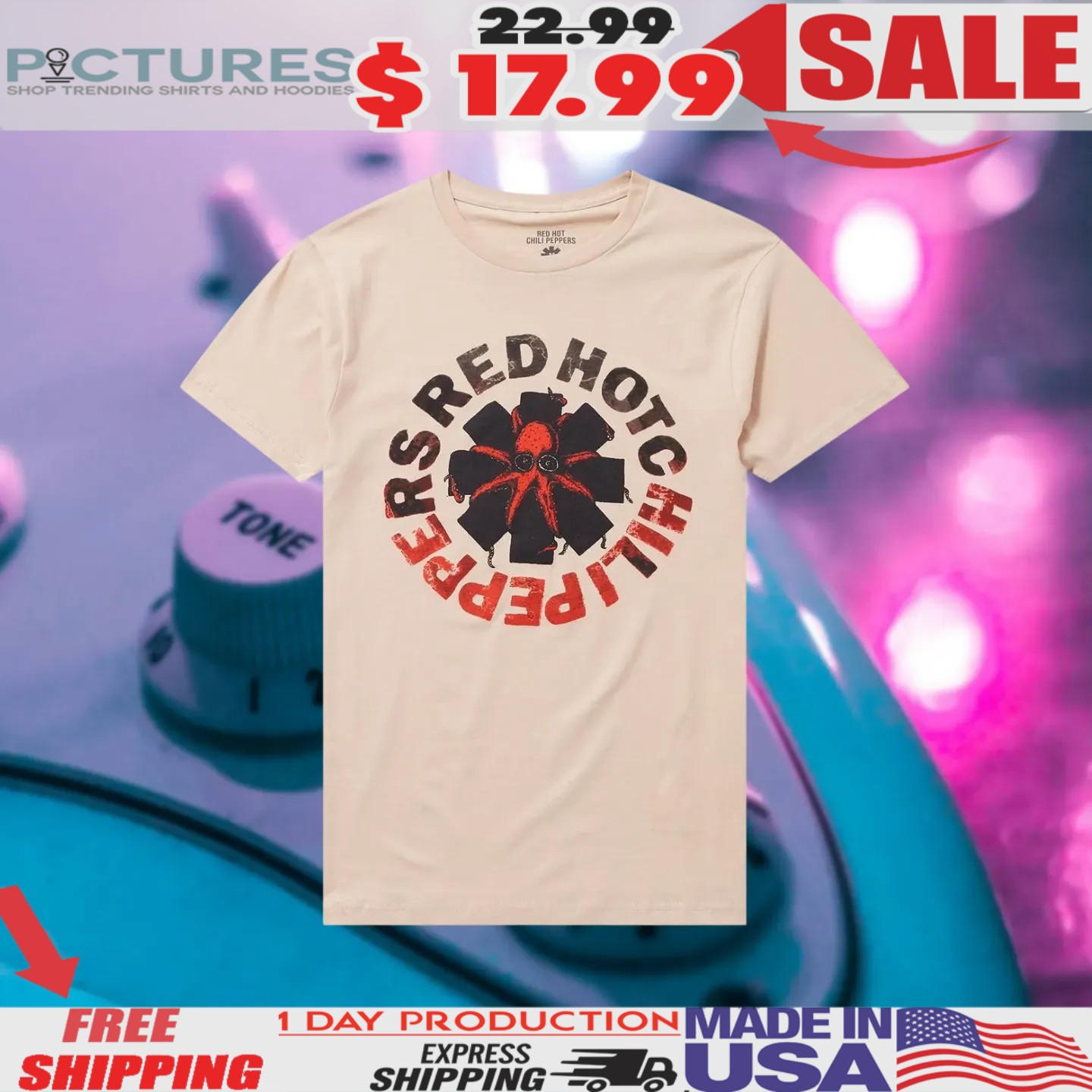 Red Hot Chili Peppers Octopus Logo 2025 Shirt