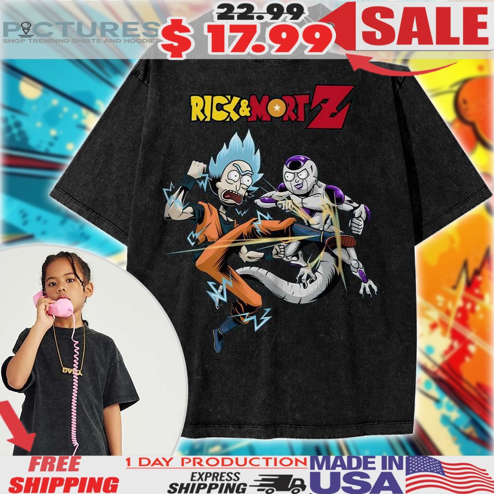 Rick and Morty Dragon Ball Z Animated For Kids Shirt