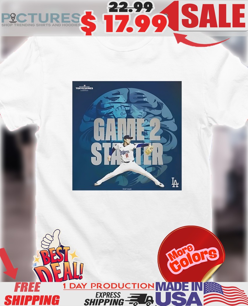 Roki Sasaki Los Angeles Dodgers 2025 Game 2 Starters MLB World Tour Tokyo Series LA shirt