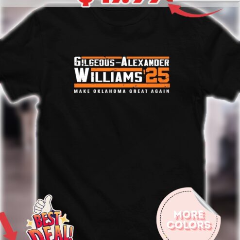 Shai Gilgeous-Alexander and Jalen Williams 2025 make Oklahoma great again Vintage shirt