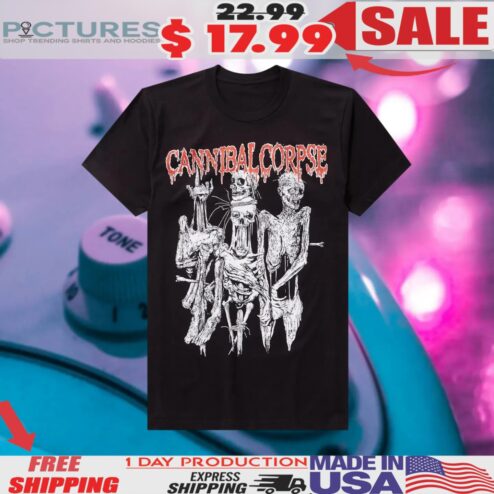 Skeletons Cannibal Corpse 2024 European Tour Horror Shirt