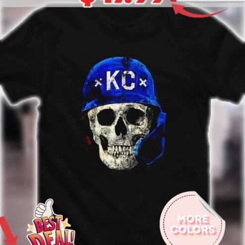 Skull Kansas City Royals Reaper player shirt