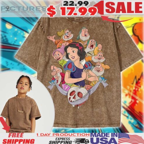 Snow White and the Seven Dwarfs Animated Kids Shirt