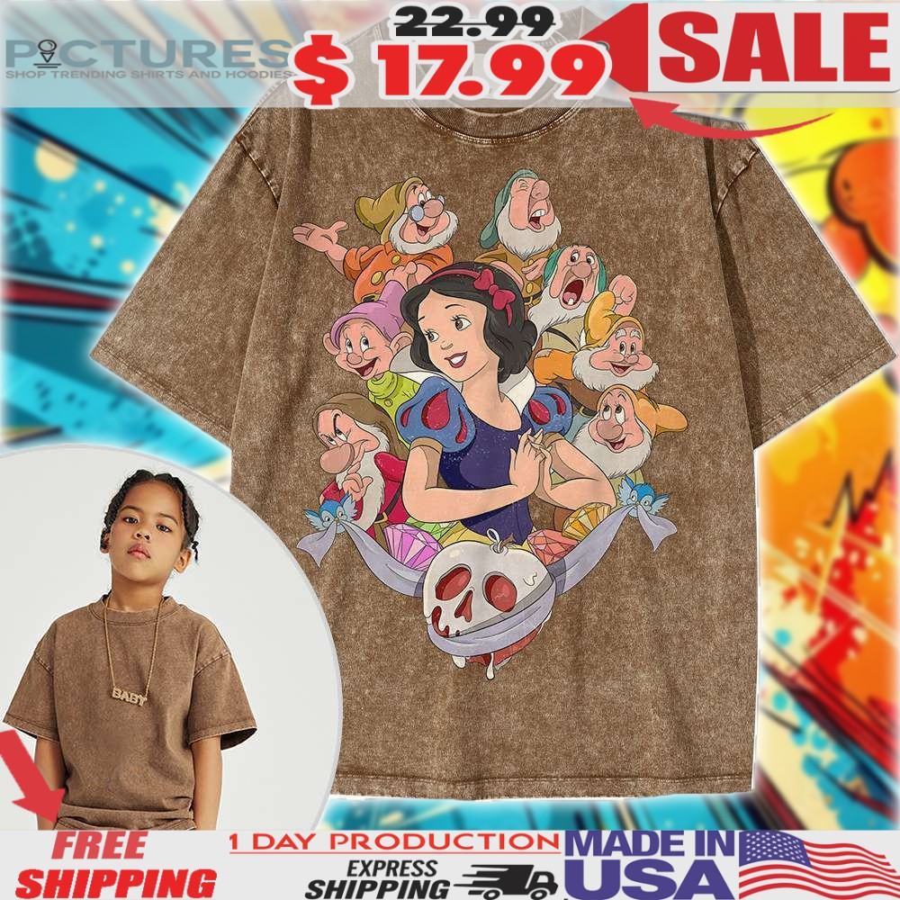 Snow White and the Seven Dwarfs Animated Kids Shirt Snow White and the Seven Dwarfs Animated Kids Shirt