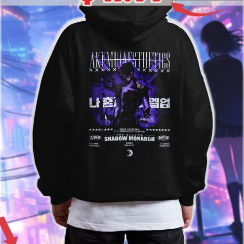 Solo Leveling The Strongest Hunter Sungjinwoo V1 The Second Shadow Monarch Manhwa Shirt